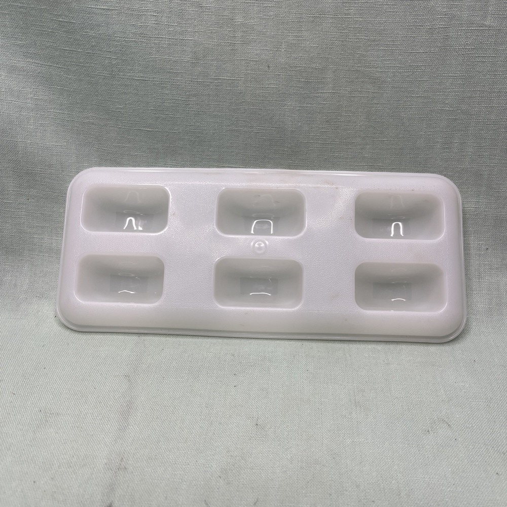Tupperware Popsicle Mold Replacement Tray 6 Slot Ice Pop Maker White Vintage 481